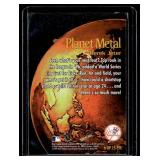 Derek Jeter Planet Metal Insert 1999 Metal Universe #6 Die Cut Rare Baseball Card