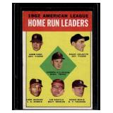 1963 Topps AL HR Leaders #4 - Killebrew / Maris / Colavito / Cash - Vintage Baseball Card