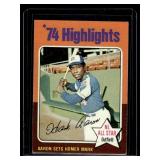 Hank Aaron 1975 Topps #1 Vintage Baseball Card