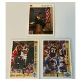 Michael Jordan 3-Card 1991-91 Upper Deck Basketball Card Lot
