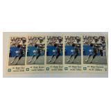 (5) Roger Staubach 1979 Dalas Cowboys Police Kiwanis Club Vintage Football Card
