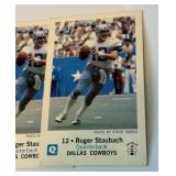 (5) Roger Staubach 1979 Dalas Cowboys Police Kiwanis Club Vintage Football Card