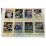 1979 Dallas Caowboys Police Law Enforcement Kiwanis Club 8-Card Vintage Football Lot - Staubach, Pearson and More