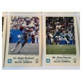 1979 Dallas Caowboys Police Law Enforcement Kiwanis Club 8-Card Vintage Football Lot - Staubach, Pearson and More