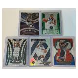 Anthony Edwards 5-Card Minnesota Timberwolves Basketball Card Lot