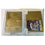 (4) Nolan Ryan Gold Cards Limited Edition 23 kt Baseball Cards