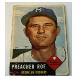 1953 Topps Preacher Roe #154 Vintage Baseball Card
