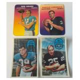 Vintage Football 4-Card Glossy and Kellogg