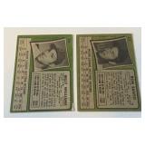 Billy Williams and Ron Santo 1971 Topps 2-Card Vintage Baseball Lot