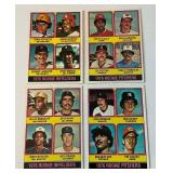 1974 Topps 4-Card Rookies Lot - Guidry, Randolph and More Vintage Baseball Cards