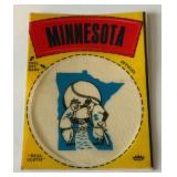Minnesota Twins 1968-72 Fleer Cloth Logo Sticker Vintage Baseball Card