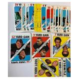 1971 Topps Football Game Cards Partial Set + Extras, 37 Total Cards - Butkus, OJ Simpson, Starr, Unitas, Tarkenton, Sayers and More