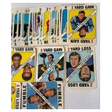 1971 Topps Football Game Cards Partial Set + Extras, 37 Total Cards - Butkus, OJ Simpson, Starr, Unitas, Tarkenton, Sayers and More