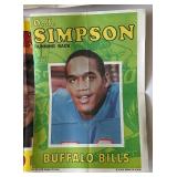 (26) 1971 Topps Football Pin Up Posters w/ Big Stars - OJ Simson, (2) Johnny Units, Dick Butkus, and More! - Vintage