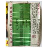 (26) 1971 Topps Football Pin Up Posters w/ Big Stars - OJ Simson, (2) Johnny Units, Dick Butkus, and More! - Vintage