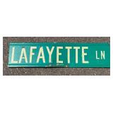 Lafateyye Ln / Jones Ln Collecible Street Sign