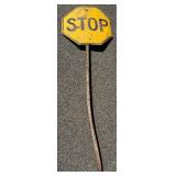 Vintage Yellow Stop SignFrom 1920