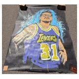 Los Angeles Lakers Michael Ostaski LIVE GAME PAINTED 11/27/2009 - Large Basketball Mural