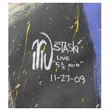 Los Angeles Lakers Michael Ostaski LIVE GAME PAINTED 11/27/2009 - Large Basketball Mural