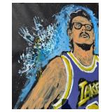 Los Angeles Lakers Michael Ostaski LIVE GAME PAINTED 11/27/2009 - Large Basketball Mural
