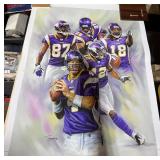 Minnesota Vikings Brett Favre Poster / Print by Jiang Zun Zhong