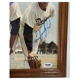 Sandy Koufax and Don Drysdale Autographed w/ PSA DNA Full Letter of Authentication Framed 8x10" Baseball Photo - Los Angeles Dodgers