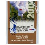 Johnny Bench Autographed w/ PSA DNA COA 2004 3M Open Golf Admission Ticket