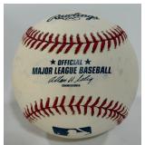 Travis Hafner Autographed Rawlings OMLB Selig Baseball
