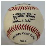 Ernie Banks Autographed Rawlings ONLB White Baseball - Chicago Cubs