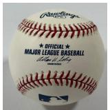 Bob Feller Autographed and Inscribed "HOF 62" Rawlings OMLB Selig Baseball