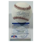 Bob Doerr Autographed w/ PSA COA Rawlings OMLB Selig Baseball - Inscribed "HOF 86"