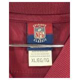 Joe Theismann Autographed and Inscribed "SB XVII CHAMP" Washington Redskins Football Jersey Size XL Reebok NFL Gridiron Classic