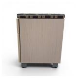 2 Door Wood Cabinet with Cushion Top Dimensions: 36" x 24 x 18"