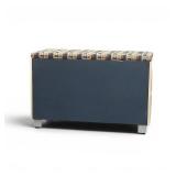 2 Door Wood Cabinet with Cushion Top  Dimensions: 36" x 24 x 18"