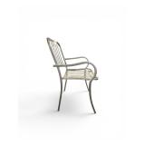 4 Piece Dining Chairs features a durable, hot-galvanized steel frame with a distinct linear slat design