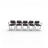 5 Steelcase Players Club that retail for $197 each chair