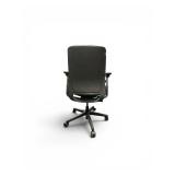 Steelcase Amia office chair featuring adjustable arms and a Black fabric seat