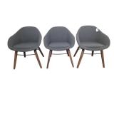 Set of 3 Herman Miller NaughtOne "Always" Guest Chairs with a retail value of $2670