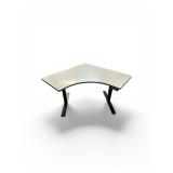 Corner Shaped Sit-Stand Power Desk  Dimensions: 46" x 46" 24"-50"