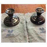 Weighted sterling Silver Candle Holders Set of 2