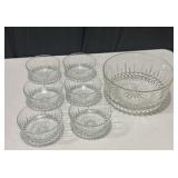 7 Piece Glass Salad Bowl Set