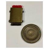 Vintage Shoe Brush & Brass (?) Medallion