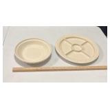 Longaberger 2 Piece Serving Dish Set
