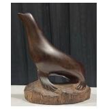 Hand Carved Ironwood Sea Lion