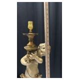 Vintage Cherub Lamp Set