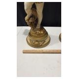 Vintage Cherub Lamp Set