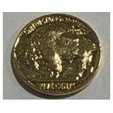 24kt Gold Plated Buffalo Nickel
