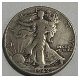 1942 Walking Liberty Half Dollar
