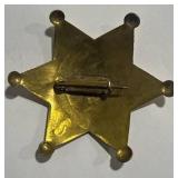 Arizona Territory Brass US Marshal Badge
