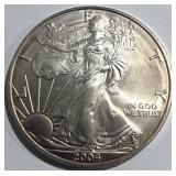 1oz 2004 .999 Silver Eagle